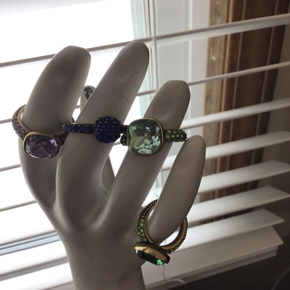 4th piece ring cluster green collection - Picture 10 of 13